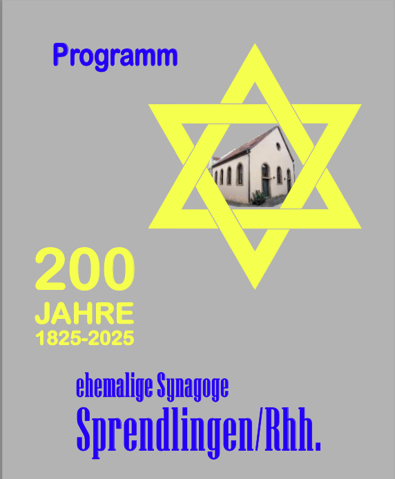 Programmheft 200-Jahr-Feier ehem. Synagoge Sprendlingen
